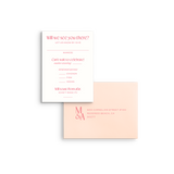 Isla Mail-In RSVP Card & Envelope