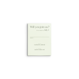 Lotus Mail-In RSVP Card & Envelope