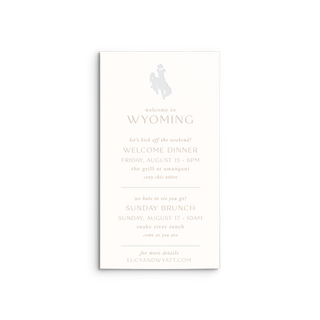 (New Wyoming) Additional Details Insert Card